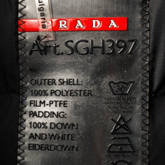 Prada Gore-Tex Black & Grey Down-Filled Winter Jacket - Picture 10 of 16